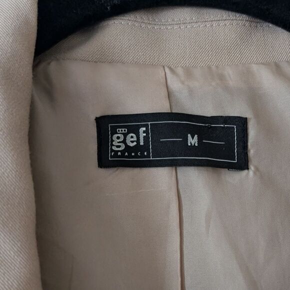Gef Tan Longline Blazer Vest Size Medium - Picture 2 of 6